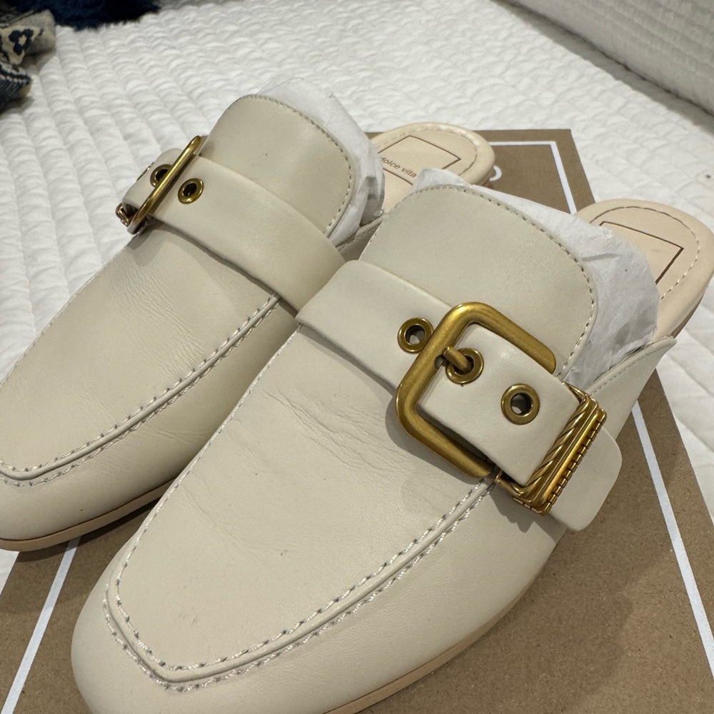 Dolce Vita Cream Slip-On Loafers